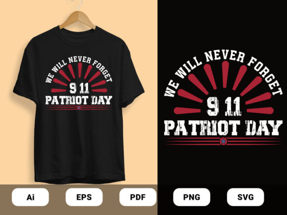 9-11 Patriot Day T-shirt Design Vector Review