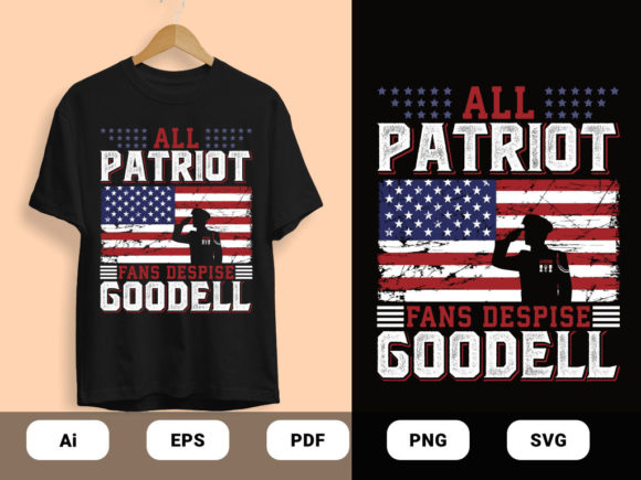 All Patriot Fans T-Shirts Design Vector Review