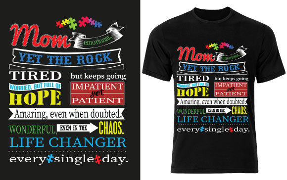 Autism Mom T-shirt Design 2: A Designer’s Real-World Review