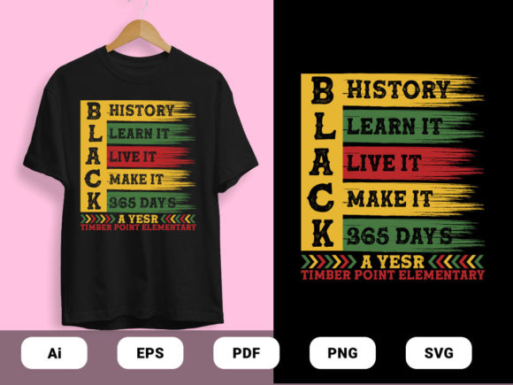 Black History T-shirts Design Vector Review