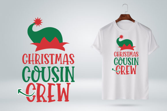 Christmas Cousin Crew ELF Hat T-shirt Design Review