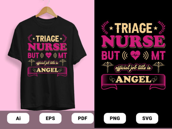 Nurse is Angel T-shirt Design in 2 Color Review