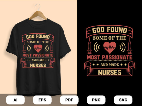 Nurses Quote Design Vector in 2 Color Review