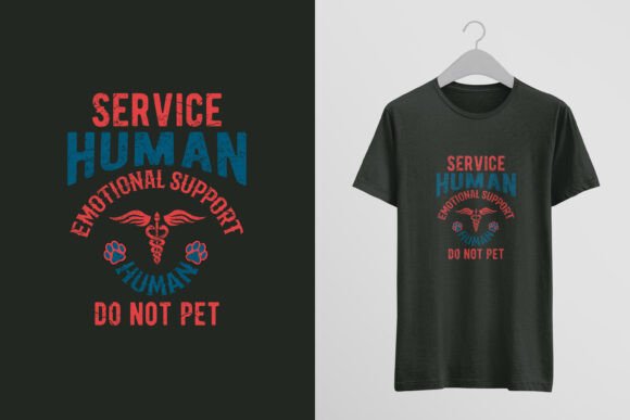 Service Human Do Not Pet T-Shirt Design Review